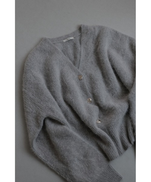 tento(テント)の「Fox-Blend Knit Cardigan(カーディガン/ボレロ・レディース・ホワイト/グレー・FREE)」の9枚目の写真