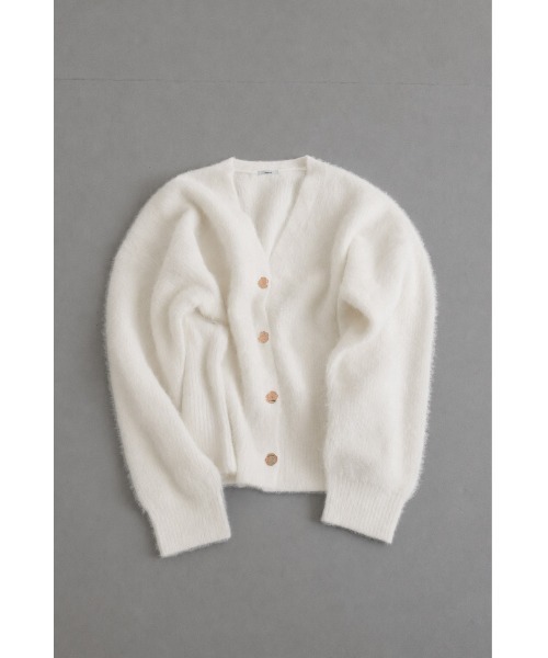 tento(テント)の「Fox-Blend Knit Cardigan(カーディガン/ボレロ・レディース・ホワイト/グレー・FREE)」の11枚目の写真