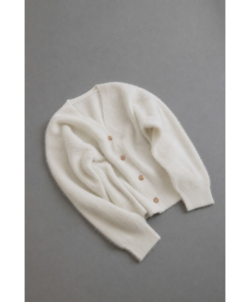 tento(テント)の「Fox-Blend Knit Cardigan(カーディガン/ボレロ・レディース・ホワイト/グレー・FREE)」の12枚目の写真