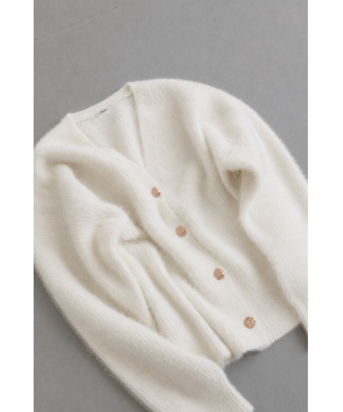 tento(テント)の「Fox-Blend Knit Cardigan(カーディガン/ボレロ・レディース・ホワイト/グレー・FREE)」の13枚目の写真