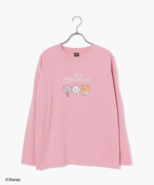 Honeys（ハニーズ）の「ディズニー／ゆるＴシャツ（Tシャツ/カットソー・レディース・ダークブルー/ピンク/ブラウン/パープル/スミクロ・L/LL/M/S/SS）」の15枚目の写真