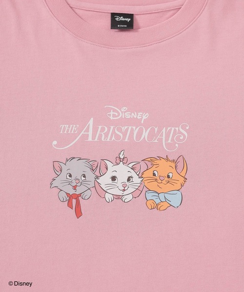Honeys（ハニーズ）の「ディズニー／ゆるＴシャツ（Tシャツ/カットソー・レディース・ダークブルー/ピンク/ブラウン/パープル/スミクロ・L/LL/M/S/SS）」の16枚目の写真