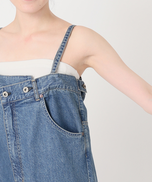 Johnbull(ジョンブル)の「【JOHNBULL/ジョンブル】denim salopette(サロペット/オーバーオール・レディース・ブルー・FREE)」の12枚目の写真