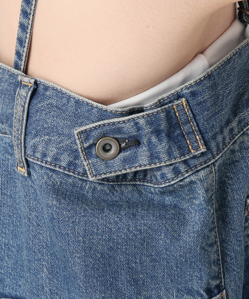 Johnbull(ジョンブル)の「【JOHNBULL/ジョンブル】denim salopette(サロペット/オーバーオール・レディース・ブルー・FREE)」の17枚目の写真