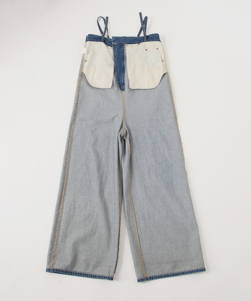Johnbull(ジョンブル)の「【JOHNBULL/ジョンブル】denim salopette(サロペット/オーバーオール・レディース・ブルー・FREE)」の19枚目の写真