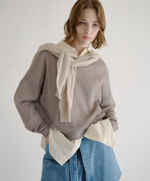 2WAYメッシュニットプルオーバー