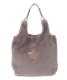 2WAY ECO-FUR SHOPPING TOTE BAG