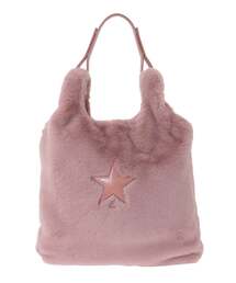 2WAY ECO-FUR SHOPPING TOTE BAG