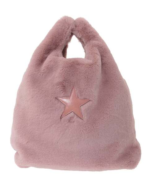 CONVERSE TOKYO(コンバーストウキョウ)の「2WAY ECO-FUR SHOPPING TOTE BAG(トートバッグ・レディース・ベージュ/グリーン/サックスブルー/ピンク/チャコールグレー・FREE)」の12枚目の写真