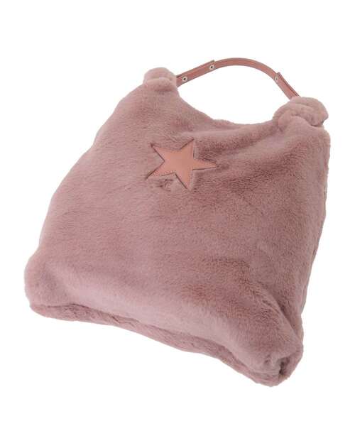 CONVERSE TOKYO(コンバーストウキョウ)の「2WAY ECO-FUR SHOPPING TOTE BAG(トートバッグ・レディース・ベージュ/グリーン/サックスブルー/ピンク/チャコールグレー・FREE)」の15枚目の写真