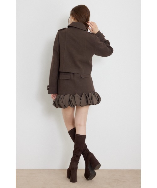 rienda（リエンダ）の「【AW先行アイテム】ダブルブレストジャケット 秋服 冬服（テーラードジャケット・レディース・ブラウン/マルチ・SMALL/MEDIUM）」の5枚目の写真