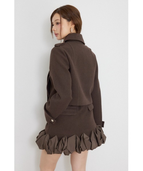 rienda（リエンダ）の「【AW先行アイテム】ダブルブレストジャケット 秋服 冬服（テーラードジャケット・レディース・ブラウン/マルチ・SMALL/MEDIUM）」の8枚目の写真