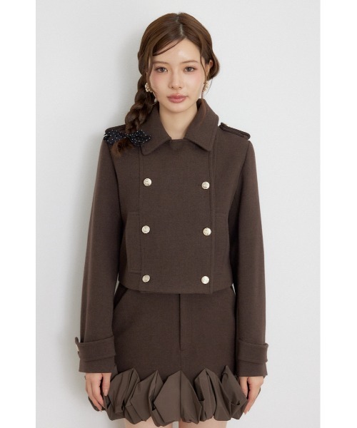 rienda（リエンダ）の「【AW先行アイテム】ダブルブレストジャケット 秋服 冬服（テーラードジャケット・レディース・ブラウン/マルチ・SMALL/MEDIUM）」の9枚目の写真