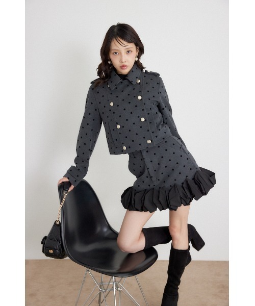 rienda（リエンダ）の「【AW先行アイテム】ダブルブレストジャケット 秋服 冬服（テーラードジャケット・レディース・ブラウン/マルチ・SMALL/MEDIUM）」の10枚目の写真