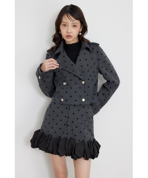 rienda（リエンダ）の「【AW先行アイテム】ダブルブレストジャケット 秋服 冬服（テーラードジャケット・レディース・ブラウン/マルチ・SMALL/MEDIUM）」の14枚目の写真