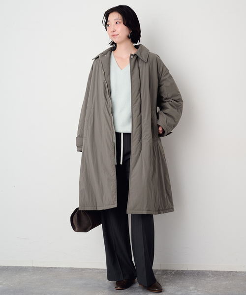 SLOBE IENA(スローブイエナ)の「ステンカラー中綿撥水コート(その他アウター・レディース・キャメル/カーキ/ブラック・38/36)」の8枚目の写真