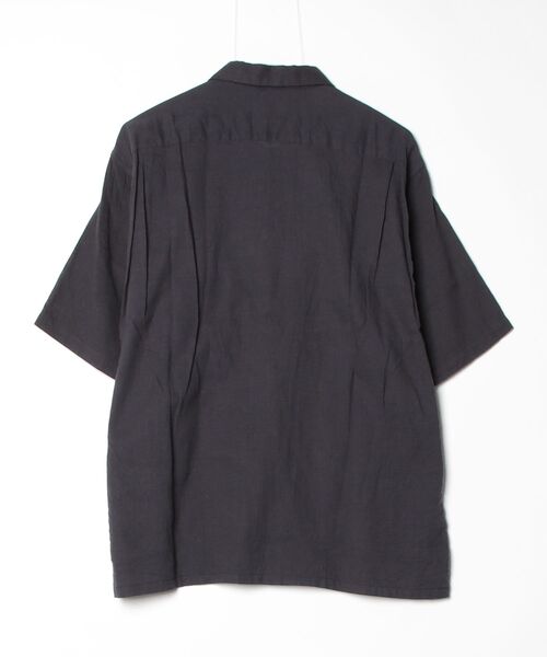 GOLD（ゴールド）の「GOLD / ゴールド：SELVEDE OXFORD S/S OPEN SHIRT：26A-GL39649[MUS]（シャツ/ブラウス・メンズ・ブラック系その他・M）」の2枚目の写真