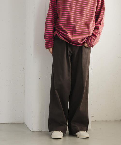 FORK&SPOON(フォークアンドスプーン)の「FORK&SPOON ワイドシルエットチノパンツ(その他パンツ・メンズ・ブラウン/ブラック・4/5)」の20枚目の写真