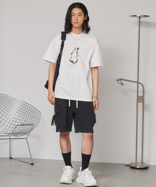 SEN TOKYO(セントーキョー)の「ラバープリントグラフィックTee(Tシャツ/カットソー・レディース・ブラック/ホワイト・MEDIUM)」の7枚目の写真