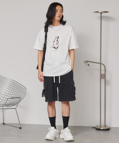 SEN TOKYO(セントーキョー)の「ラバープリントグラフィックTee(Tシャツ/カットソー・レディース・ブラック/ホワイト・MEDIUM)」の8枚目の写真