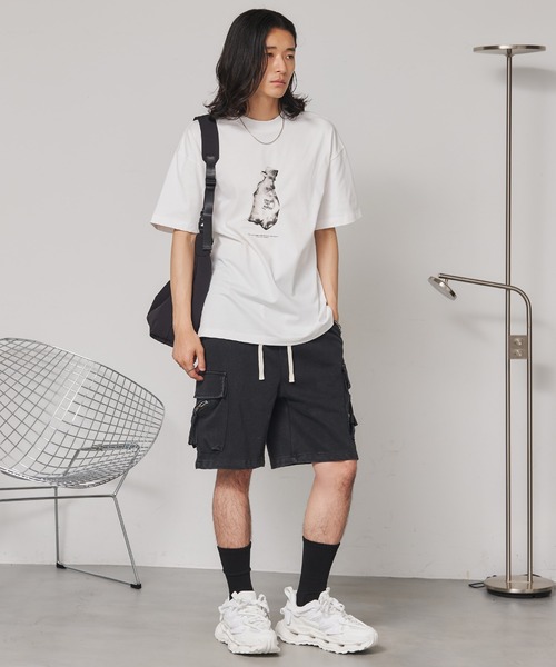 SEN TOKYO(セントーキョー)の「ラバープリントグラフィックTee(Tシャツ/カットソー・レディース・ブラック/ホワイト・MEDIUM)」の9枚目の写真