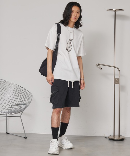 SEN TOKYO(セントーキョー)の「ラバープリントグラフィックTee(Tシャツ/カットソー・レディース・ブラック/ホワイト・MEDIUM)」の10枚目の写真