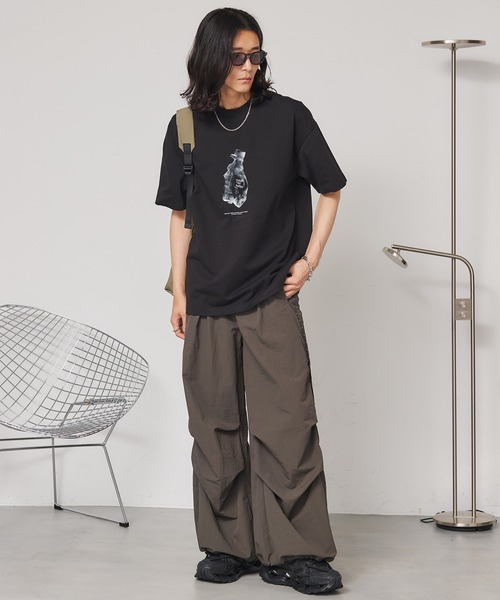 SEN TOKYO(セントーキョー)の「ラバープリントグラフィックTee(Tシャツ/カットソー・レディース・ブラック/ホワイト・MEDIUM)」の13枚目の写真