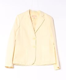 リネン コットン パッチ ポケット ブレザー