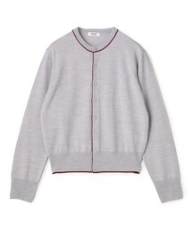 プレーンウール クルーネックカーディガン