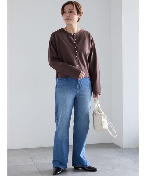 Te chichi(テチチ)の「フレアデニムパンツ(その他パンツ・レディース・ネイビー/ブルー・S/M)」の16枚目の写真