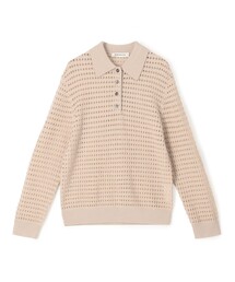 ZANKOV RYAN POINTELLE ポロカラー メッシュニット