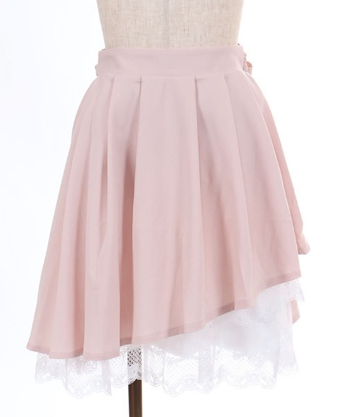 axes femme POETIQUE(アクシーズファムポエティック)の「イレヘムプリーツミドルSK(スカート・レディース・ネイビー/ピンク・MEDIUM)」の17枚目の写真