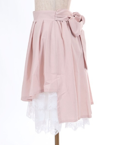 axes femme POETIQUE(アクシーズファムポエティック)の「イレヘムプリーツミドルSK(スカート・レディース・ネイビー/ピンク・MEDIUM)」の18枚目の写真