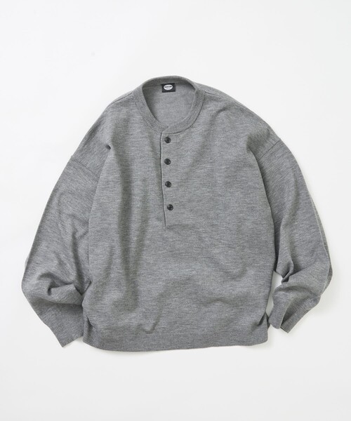 FREAK'S STORE(フリークスストア)の「限定展開 ディープ ヘンリーネック ニット(ニット/セーター・メンズ・ブラウン/アッシュグレー/ブラック・SMALL/MEDIUM/LARGE)」の13枚目の写真