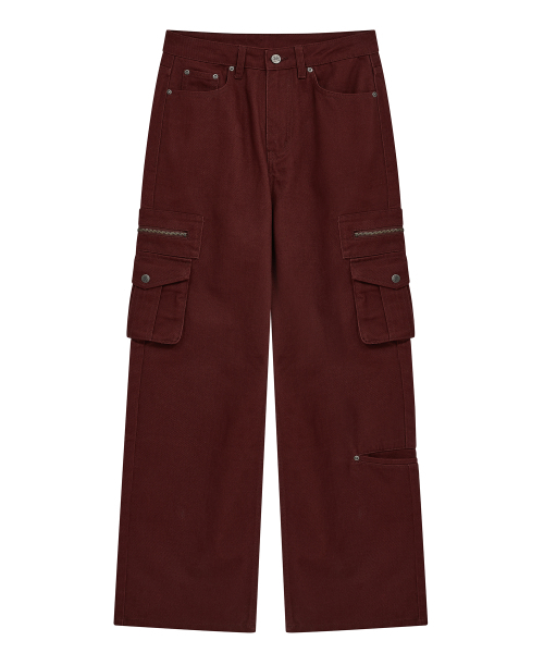 Midnight Move(ミッドナイトムーブ)の「ジップSTパンツ(レッド)(その他パンツ・レディース・その他・SMALL/MEDIUM)」の1枚目の写真
