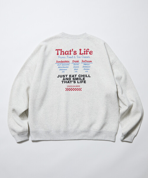 FREAK'S STORE(フリークスストア)の「限定展開 Thats Life SWT クルーネック スウェット(スウェット・メンズ・ブラック/ネイビー/グレー/ピンク・LARGE/SMALL/MEDIUM)」の21枚目の写真