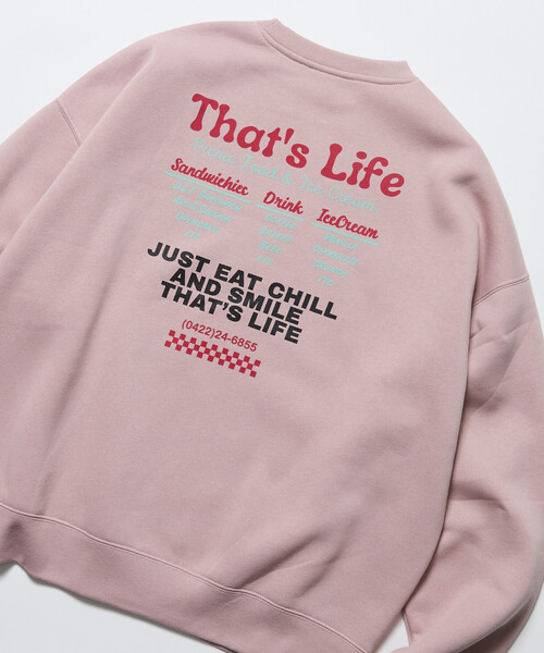 FREAK'S STORE(フリークスストア)の「限定展開 Thats Life SWT クルーネック スウェット(スウェット・メンズ・ブラック/ネイビー/グレー/ピンク・LARGE/SMALL/MEDIUM)」の14枚目の写真