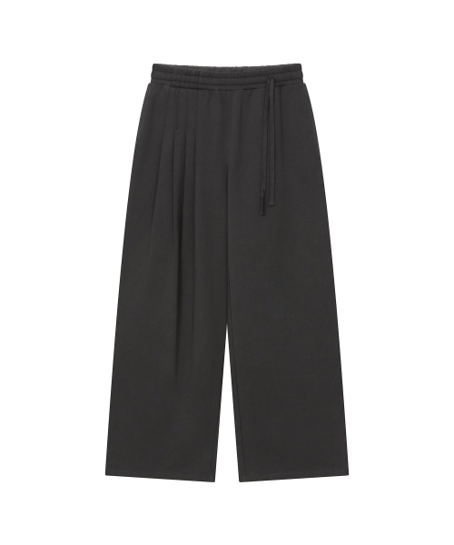 Miseki SEOUL(ミセキソウル)の「Pleats jersey wide pants CHARCOAL(その他パンツ・レディース・その他・OS)」の2枚目の写真