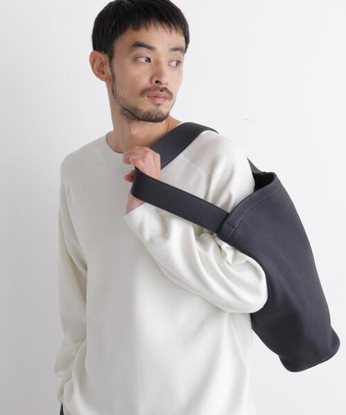 NANO universe（ナノユニバース）の「「OtoNANO」総針スウェットライクニット（ニット/セーター・メンズ・トップグレー/ホワイト/ブラック/ネイビー/レッド/ブラウン・L/M/S）」の14枚目の写真