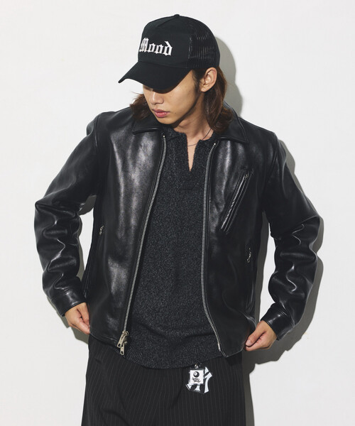 FREAK'S STORE(フリークスストア)の「ブークレ シャギー メランジ スキッパー プルオーバーニット(ニット/セーター・メンズ・ブラック/ブラウン/イエロー/ライトグレー・MEDIUM/LARGE)」の11枚目の写真