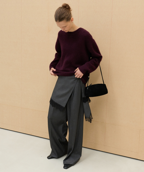 LEVAR（レバー）の「Whenever Layered Wrap Skirt - Charcoal（スカート・レディース・その他・FREE）」の2枚目の写真