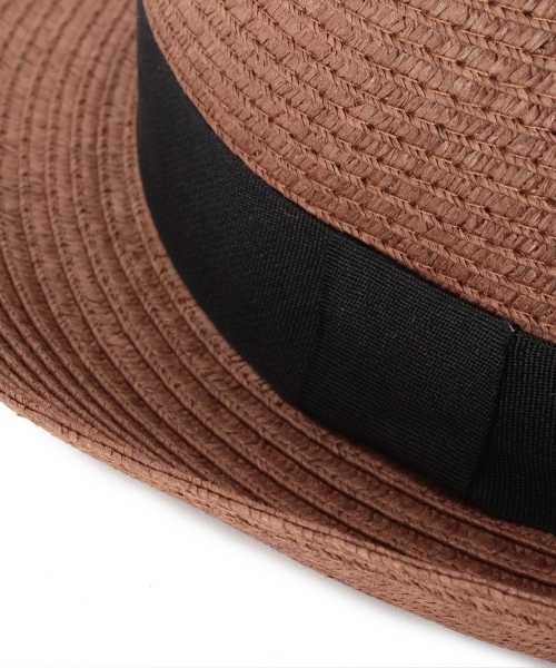 THE SHOP TK （ザ ショップ ティーケー ）の「中折れペーパーハット（ハット・レディース・ブラウン/ブラック/ベージュ/ホワイト・99）」の8枚目の写真