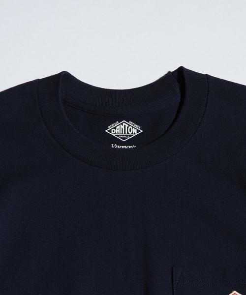 DANTON（ダントン）の「＜DANTON（ダントン）＞ 1POC LOGO TEE/Tシャツ◆（Tシャツ/カットソー・メンズ・ホワイト/ダークグレー/ネイビー・40/38）」の5枚目の写真