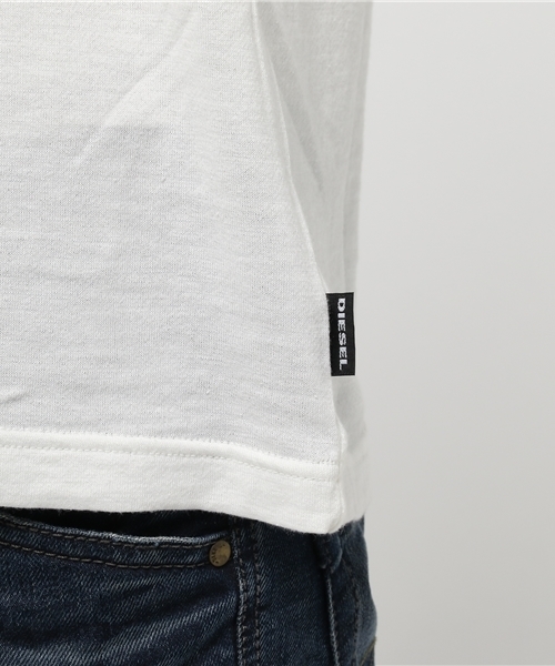 DIESEL（ディーゼル）の「00SUPH0WAKD（Tシャツ/カットソー・メンズ・ネイビー/ホワイト/グレー・X-SMALL/XX-SMALL/LARGE/SMALL/X-LARGE/MEDIUM）」の4枚目の写真