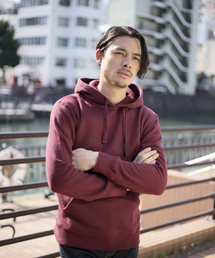 Denime | ソフト裏毛無地プルオーバーパーカー(パーカー)