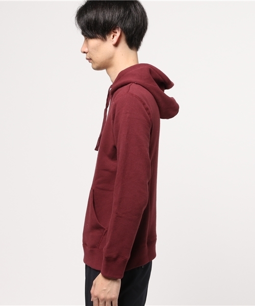 Denime(ドゥニーム)の「ソフト裏毛無地プルオーバーパーカー(パーカー・メンズ・ホワイト/ブラック/ワイン/グレー・SMALL/MEDIUM/X-LARGE/X-SMALL/LARGE)」の5枚目の写真