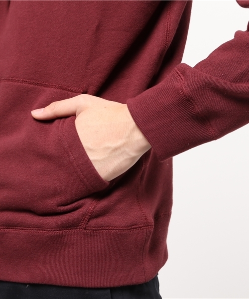 Denime(ドゥニーム)の「ソフト裏毛無地プルオーバーパーカー(パーカー・メンズ・ホワイト/ブラック/ワイン/グレー・SMALL/MEDIUM/X-LARGE/X-SMALL/LARGE)」の8枚目の写真