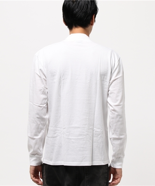 schott（ショット）の「Schott/ショット/LONG SLEEVE MOCK NECK POCKET/モックネック ポケット ロンT（Tシャツ/カットソー・メンズ・グレー/ブラック/ホワイト・MEDIUM/X-LARGE/LARGE/SMALL）」の6枚目の写真