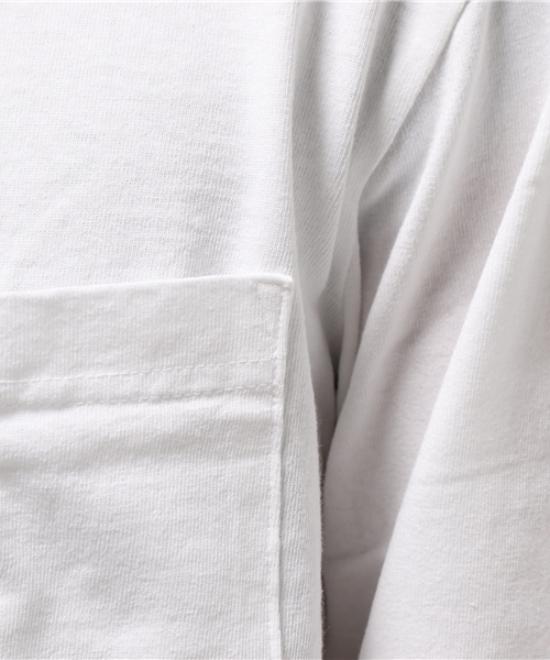 schott（ショット）の「Schott/ショット/LONG SLEEVE MOCK NECK POCKET/モックネック ポケット ロンT（Tシャツ/カットソー・メンズ・グレー/ブラック/ホワイト・MEDIUM/X-LARGE/LARGE/SMALL）」の4枚目の写真