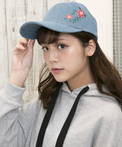 Ingni イング の 花柄刺繍 キャップ 17ｓｓ キャップ Wear